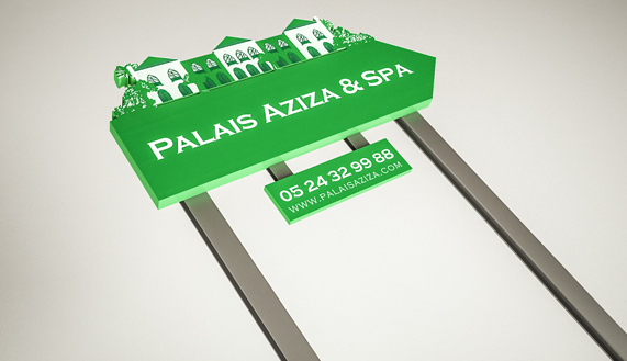 Panneau Palais AZIZA & SPA